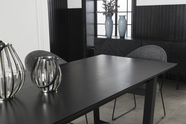 Esszimmer Tisch mit 4 Lehnstühlen Essgarnitur Essgruppe Möbel 5tlg. Set