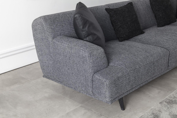 Couch Viersitzer Polster Möbel Stoffsofa Couch 284cm Couchen Big Sofas