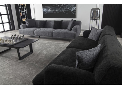 Dreisitzer Couch Polster 235 cm Stoffsofa Textil Couchen Sitzpolster Möbel