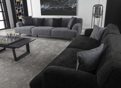 Dreisitzer Couch Polster 235 cm Stoffsofa Textil Couchen Sitzpolster Möbel