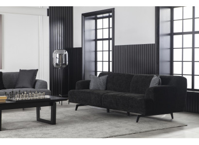 Dreisitzer Couch Polster 235 cm Stoffsofa Textil Couchen Sitzpolster Möbel