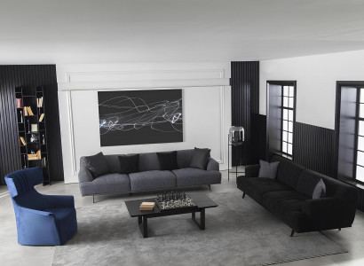 Sofagarnitur Tisch Grau 4+1 Sitzer Garnitur Sitzpolster Möbel Textil 3tlg