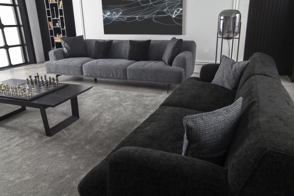 Sofa Set 3+1 Sofagarnitur Couch Polster Möbel Weiche Luxus Couchen Stoff