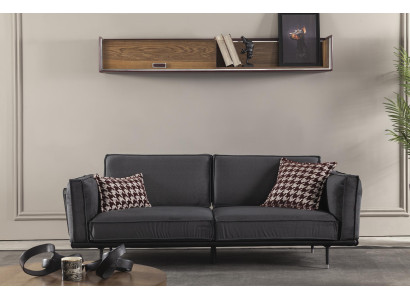 Luxus Sofa Dreisitzer Italienische Stil Möbel Graue Polster Couch Weich
