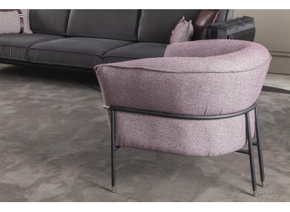 Sofa 3+1 Sitz in Grau Moderne Couch Möbel Sofagarnitur Italienische Einrichtung