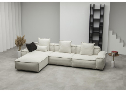 Ecksofa Polster Landhaus Modern Wohnlandschaft Stoff Sofa Couchen Möbel