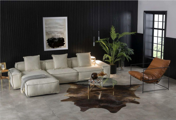 Ecksofa Polster Landhaus Modern Wohnlandschaft Stoff Sofa Couchen Möbel