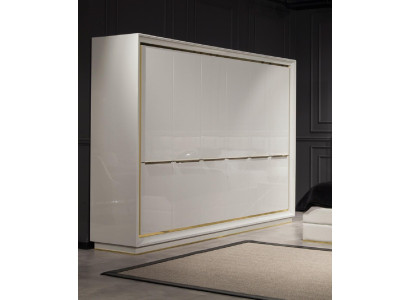 Kleiderschrank Modern Bequem in Weiß mit luxuriösem Stauraum Neu