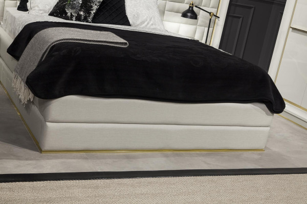 Luxus Möbel Bett 160x200 cm Doppelbett Möbel modernen in Weiß Bettgestelle