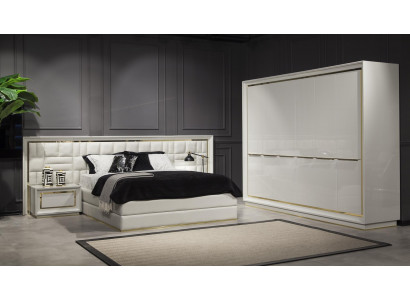 Luxus Möbel Bett 160x200 cm Doppelbett Möbel modernen in Weiß Bettgestelle