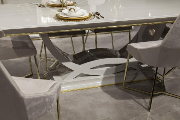 Essgruppe Tisch Essgarnitur Stuhl Set Tisch Garnitur Kommode 9tlg Möbel