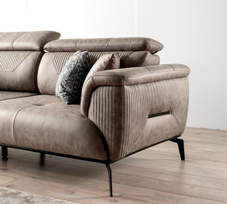 Elegante Sofagarnitur 3+3 Sitzer Stilvolle und Geräumige Wohnlandschaft