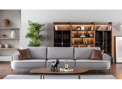 Stoffsofa Sofagarnitur Stoff Sofas Grau Sofa 32 Sitzer Couchtisch Möbel