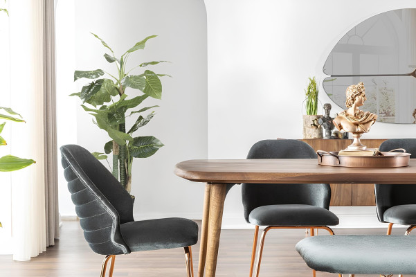 Essecke Essgruppe Esszimmer Esstisch Stühle Tisch Set 8tlg Holz Braun