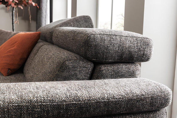 Sofagarnitur 321 Sitzer Stoffsofa Sofa Stoff Sessel Grau Bettfunktion