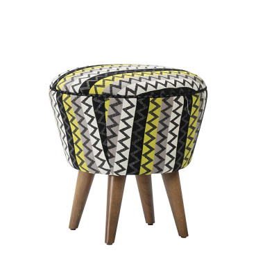 Bunter Hocker Puff Luxus Hocker Polstermöbel Sitzhocker Ottomane Brandneu