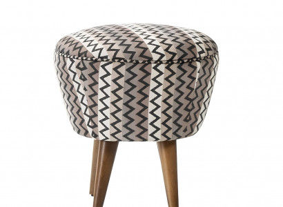 Polsterhocker Hocker Puff Fußhocker Sitzhocker Ottoman Stoff Grau Sitz