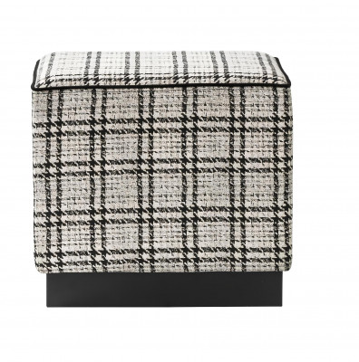 Moderner Hocker Polstermöbel Grau Ottoman Fußhocker Luxus Möbel Brandneu