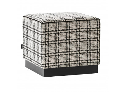 Moderner Hocker Polstermöbel Grau Ottoman Fußhocker Luxus Möbel Brandneu