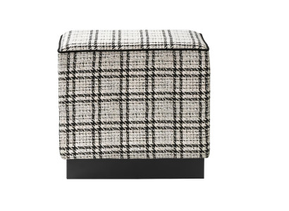 Moderner Hocker Polstermöbel Grau Ottoman Fußhocker Luxus Möbel Brandneu