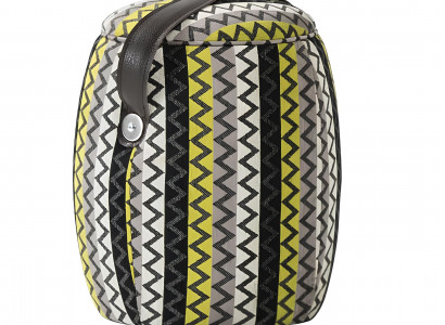 Polsterhocker Hocker Puff Fußhocker Sitzhocker Ottoman Stoff Grau Grün