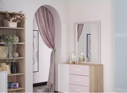 Kinderbett Kinderzimmer Bett Holz Rosa Kindermöbel Set 4tlg Gruppe Neu