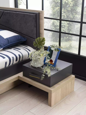 Kindermöbel Garnitur Kinderbett Kinderzimmer Bett Holz Grau Set 8tlg