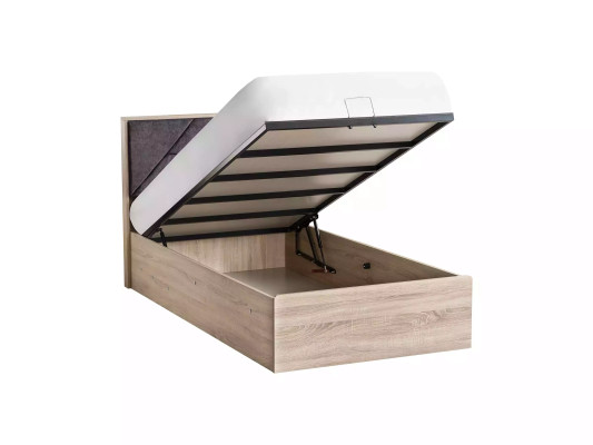 Kinderbett Bettkasten Bett Bettrahmen Holz Grau Kinderzimmer Betten