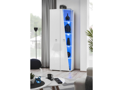 Luxus Vitrine Wohnzimmer Einrichtung Schrank Designer Holz Möbel Neu
