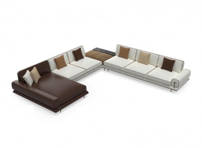 Wohnlandschaft Sofa Holz Relax U Form Ecksofa Design Möbel Couchen