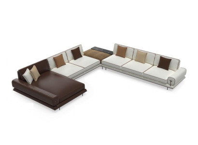 Wohnlandschaft Sofa Holz Relax U Form Ecksofa Design Möbel Couchen