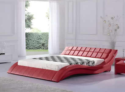 Luxus Bett Rote Designer Betten Einrichtung Doppelbett Hotelbett 180x200