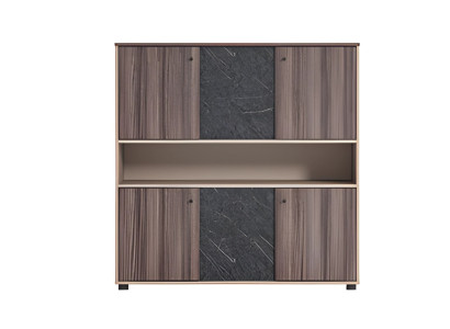 Büroschrank Beige Braun Holzoptik Modernes Design Mit Schiebetüren Arbeitszimmer