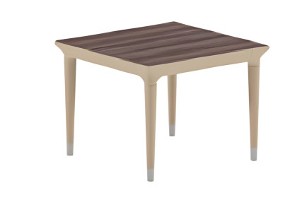 Beistelltisch Modern Beige Braun Holzoptik Elegante Beine Wohnzimmertisch