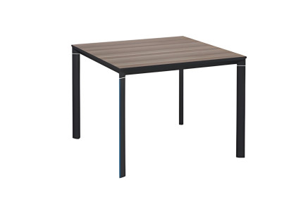 Beistelltisch Quadratisch Holzoptik Braun Schwarz Modern Wohnzimmer Design Tisch