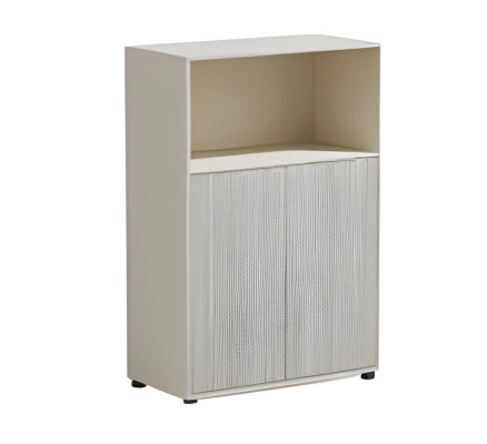 Büroschrank Beige mit Stauraum und Schiebetüren Modernes Design Büro und Zuhause