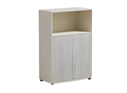 Büroschrank Beige mit Stauraum und Schiebetüren Modernes Design Büro und Zuhause