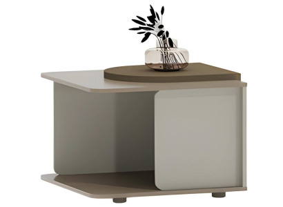 Moderner Couchtisch Beige und Braun mit Ablagefläche für Wohnzimmer Design