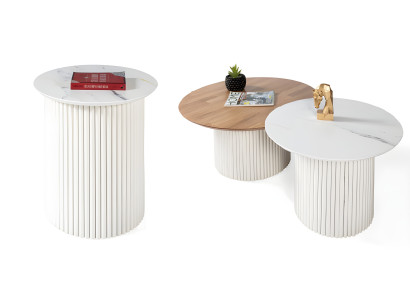 Beistelltisch Couchtisch Sofatisch Wohnzimmertisch Praktisch 2tlg.