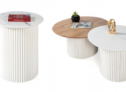 Beistelltisch Couchtisch Sofatisch Wohnzimmertisch Praktisch 2tlg.