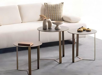 Eleganter Tisch mit zwei Beistelltischen – stilvoll & modern Couchtisch