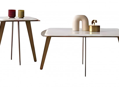 Eleganter Couchtisch mit zwei stilvollen Beistelltischen