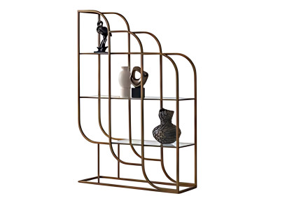 Modernes Regal – harmonisches Zusammenspiel von Stil Trennwand