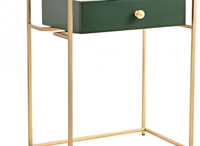 Schmaler Konsolentisch – zeitlos, elegant Beistelltisch Gold Grün