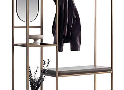 Kleiderständer mit integriertem Spiegel – Garderobeständer