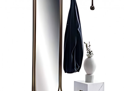 Moderner Kleiderständer mit praktischem Spiegel Garderobe Spiegel