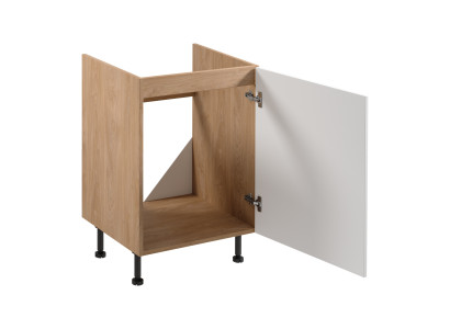 Küchenunterschrank Schrank Küchenunterbau-Schrank Holzschrank Beige-Weiß