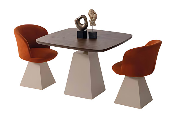 Design Restaurant Einrichtung Bistro Tisch Sessel 3tlg Set Lounge