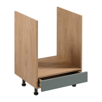 Küchenschrank Schrankmodul Basis-Unterschrank Unterbau für Herd Holz