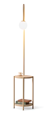 Stilvolle Stehlampe mit integriertem Tisch Komfort Vintage Lampe